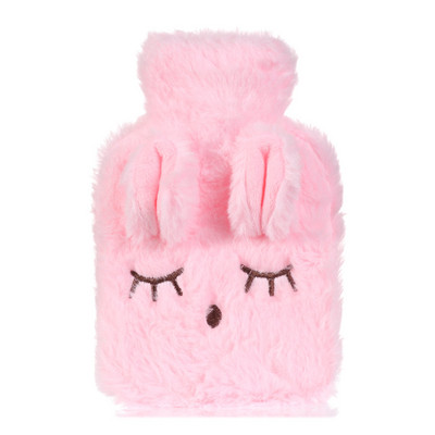 Drăguț de desene animate cu injecție de apă, sticle de apă caldă, mini încălzitor portabil de iarnă, rezistent la explozie