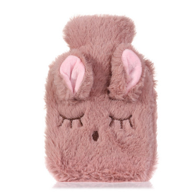 Drăguț de desene animate cu injecție de apă, sticle de apă caldă, mini încălzitor portabil de iarnă, rezistent la explozie