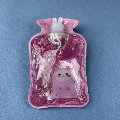 1 vnt mielas animacinis PVC karšto vandens butelis karšto vandens šildytuvo varžtas Aukščiausios kokybės nešiojamas vandens užpildymo karšto vandens maišelis dviejų formų