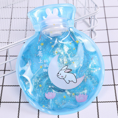 1 vnt mielas animacinis PVC karšto vandens butelis karšto vandens šildytuvo varžtas Aukščiausios kokybės nešiojamas vandens užpildymo karšto vandens maišelis dviejų formų