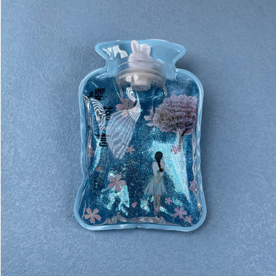 1 vnt mielas animacinis PVC karšto vandens butelis karšto vandens šildytuvo varžtas Aukščiausios kokybės nešiojamas vandens užpildymo karšto vandens maišelis dviejų formų