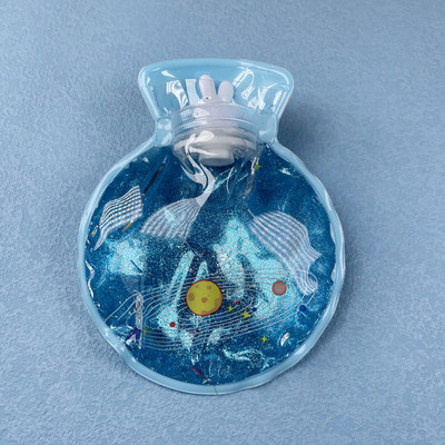 1 vnt mielas animacinis PVC karšto vandens butelis karšto vandens šildytuvo varžtas Aukščiausios kokybės nešiojamas vandens užpildymo karšto vandens maišelis dviejų formų