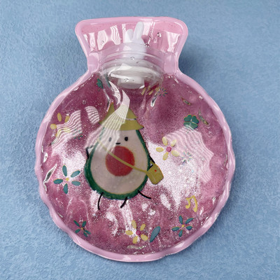 1 vnt mielas animacinis PVC karšto vandens butelis karšto vandens šildytuvo varžtas Aukščiausios kokybės nešiojamas vandens užpildymo karšto vandens maišelis dviejų formų