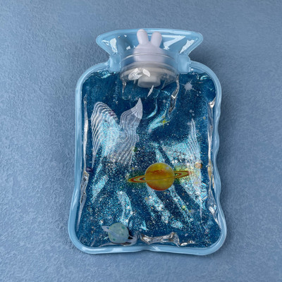 1 vnt mielas animacinis PVC karšto vandens butelis karšto vandens šildytuvo varžtas Aukščiausios kokybės nešiojamas vandens užpildymo karšto vandens maišelis dviejų formų