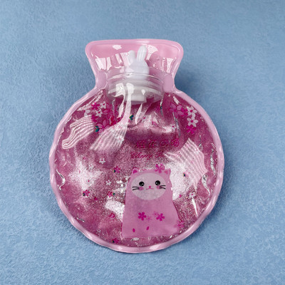 1 vnt mielas animacinis PVC karšto vandens butelis karšto vandens šildytuvo varžtas Aukščiausios kokybės nešiojamas vandens užpildymo karšto vandens maišelis dviejų formų