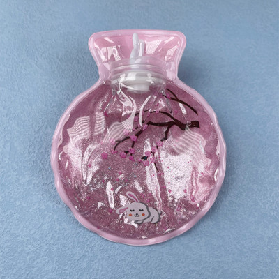 1 vnt mielas animacinis PVC karšto vandens butelis karšto vandens šildytuvo varžtas Aukščiausios kokybės nešiojamas vandens užpildymo karšto vandens maišelis dviejų formų