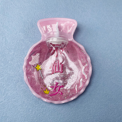 1 vnt mielas animacinis PVC karšto vandens butelis karšto vandens šildytuvo varžtas Aukščiausios kokybės nešiojamas vandens užpildymo karšto vandens maišelis dviejų formų