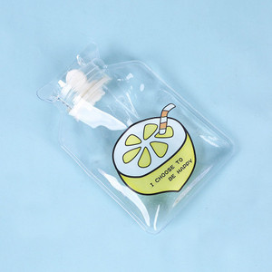 Nešiojamas skaidrus karšto vandens butelis mielas mini citrininis kaktusas arbūzas braškių rankų šildytuvas, skirtas skausmo malšinimui vaikams, dovana FA