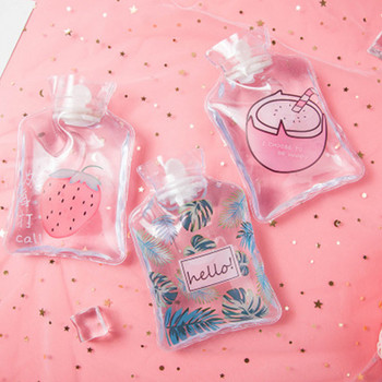 Φορητό διαφανές μπουκάλι ζεστού νερού Cute Mini Lemon Cactus Watermelon Strawberry Warner for Pain Relief Kids Gift FA