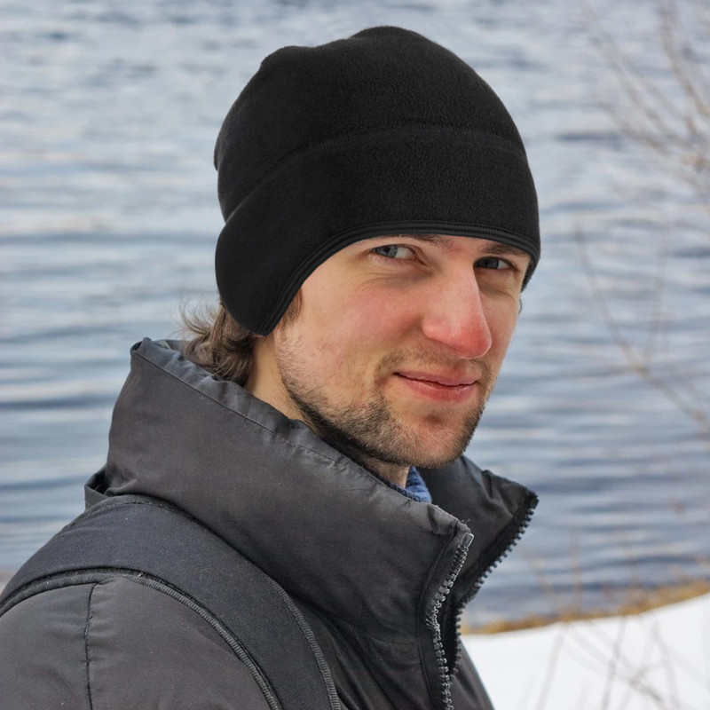 Χειμερινό καπέλο Θερμικό για τρέξιμο Αθλητικά καπέλα Απαλό Stretch Fitness Ζεστό κάλυμμα αυτιού Snowboard Πεζοπορία Ποδηλασία Σκι Αντιανεμικό Καπέλο Ανδρικά Γυναικεία