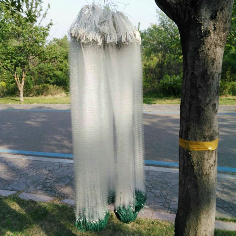 Vieno sluoksnio žvejybos tinklas Vieno tinklelio nailono patvarus plūduriuojantis gaudyklė monogijinis žiauninis tinklas Žvejybos priedai, skirti tinkleliui užmesti rankomis