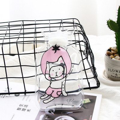 FURGERIN Rankų šilto vandens maišelis mielas karšto butelio vandens maišelis karštas daugkartinis rankų šildytuvas Mini karšto maišeliai skaidrūs namų apyvokos daiktai