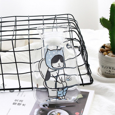 FURGERIN Rankų šilto vandens maišelis mielas karšto butelio vandens maišelis karštas daugkartinis rankų šildytuvas Mini karšto maišeliai skaidrūs namų apyvokos daiktai