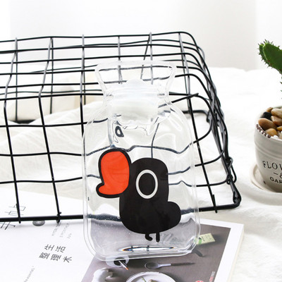 FURGERIN Rankų šilto vandens maišelis mielas karšto butelio vandens maišelis karštas daugkartinis rankų šildytuvas Mini karšto maišeliai skaidrūs namų apyvokos daiktai