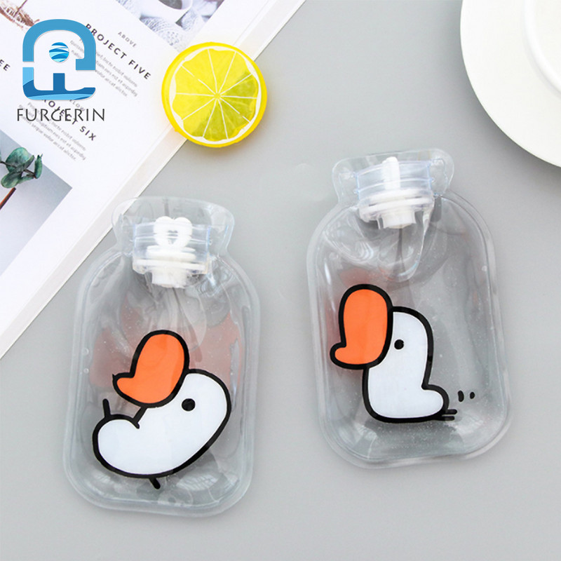 FURGERIN Rankų šilto vandens maišelis mielas karšto butelio vandens maišelis karštas daugkartinis rankų šildytuvas Mini karšto maišeliai skaidrūs namų apyvokos daiktai