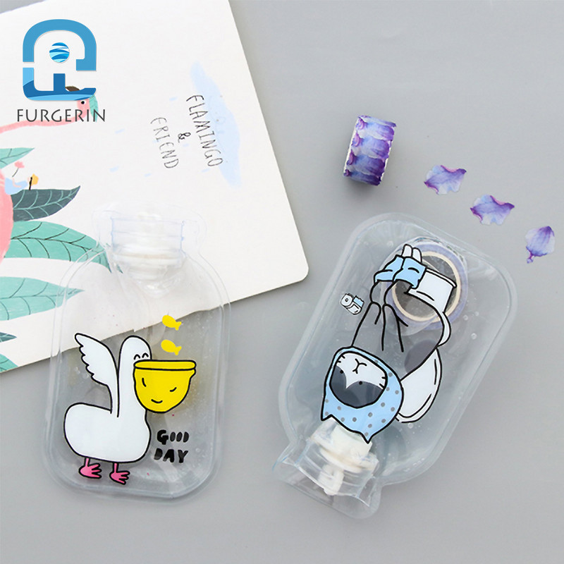 FURGERIN Rankų šilto vandens maišelis mielas karšto butelio vandens maišelis karštas daugkartinis rankų šildytuvas Mini karšto maišeliai skaidrūs namų apyvokos daiktai