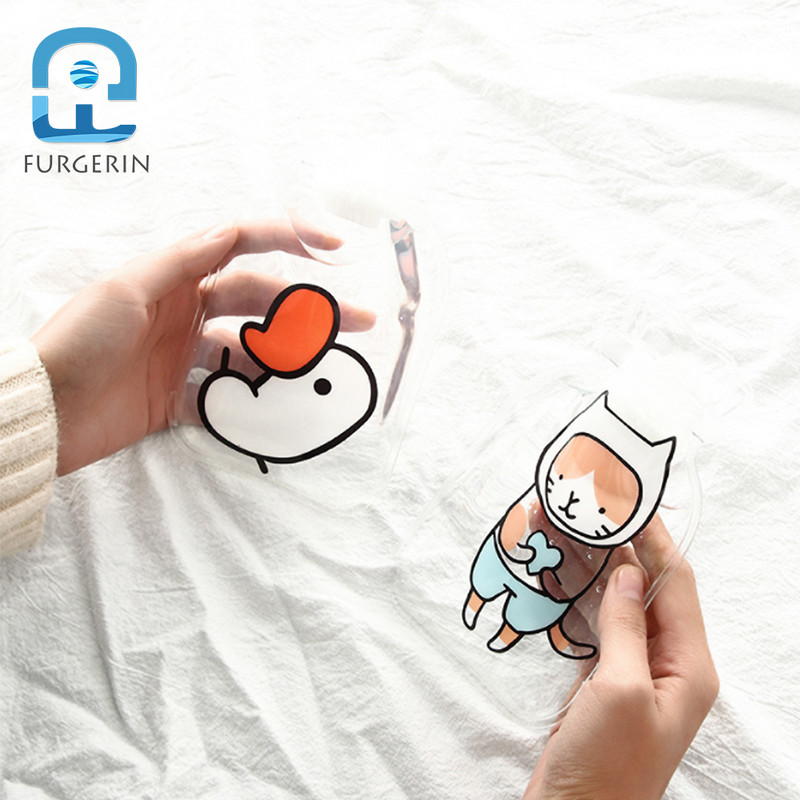 FURGERIN Rankų šilto vandens maišelis mielas karšto butelio vandens maišelis karštas daugkartinis rankų šildytuvas Mini karšto maišeliai skaidrūs namų apyvokos daiktai