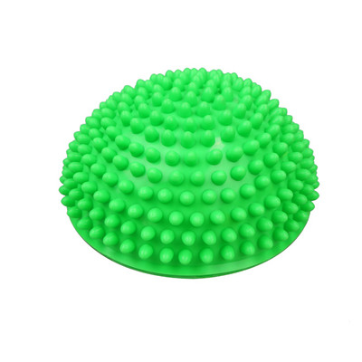Minge de yoga de 16 cm punct de masaj gonflabil din PVC Half Fit Ball Balance Trainer Stabilizer GYM Pilates Fitness Balancing Ball