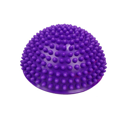 Minge de yoga de 16 cm punct de masaj gonflabil din PVC Half Fit Ball Balance Trainer Stabilizer GYM Pilates Fitness Balancing Ball