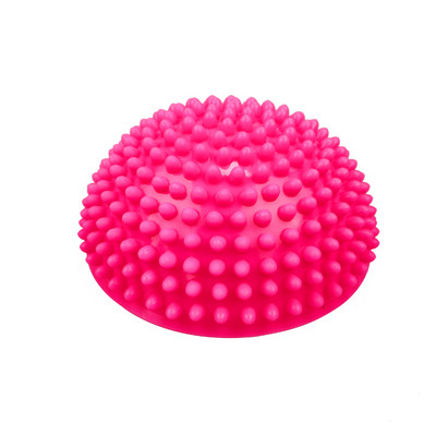 Minge de yoga de 16 cm punct de masaj gonflabil din PVC Half Fit Ball Balance Trainer Stabilizer GYM Pilates Fitness Balancing Ball