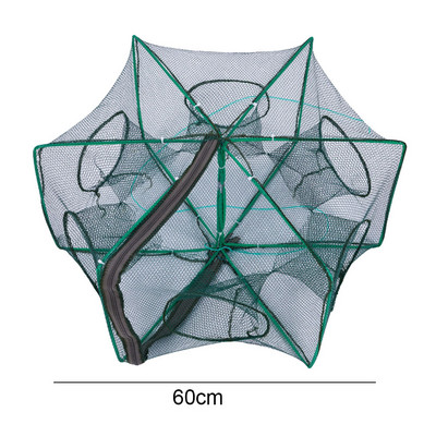 Nešiojamas sulankstomas žvejybos tinklas Žuvų krevečių krabų tinklelis spyruoklinis narvelis Greitai džiūstantis lauko žvejybos tinklas gaudyklės žvejybos priedai