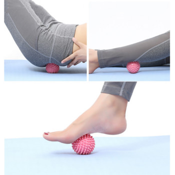 6 εκ. PVC Spiky Ball Massage Sport Fitness Ποδιών Ανακούφιση Πελματιαίας Απονευρωσίτιδας Περιτονία Μασάζ Μπάλα Αυχένα Μυϊκή Χαλάρωση Μπάλα