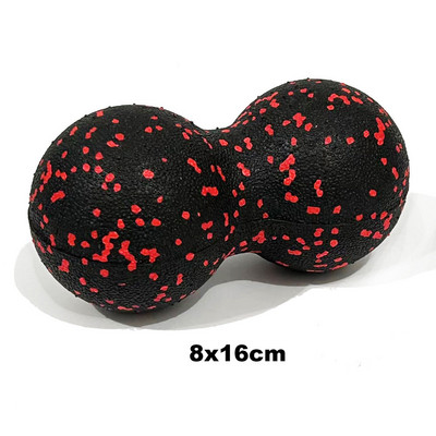 Moterų jogos įranga Jogos putplasčio ritinėlių blokas žemės riešutų kamuoliukų rinkinys, žemės riešutų masažas, ritinėlių kamuoliukų terapija, atsipalaidavimas, kūno rengybos pratimai