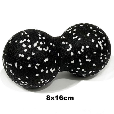 Moterų jogos įranga Jogos putplasčio ritinėlių blokas žemės riešutų kamuoliukų rinkinys, žemės riešutų masažas, ritinėlių kamuoliukų terapija, atsipalaidavimas, kūno rengybos pratimai