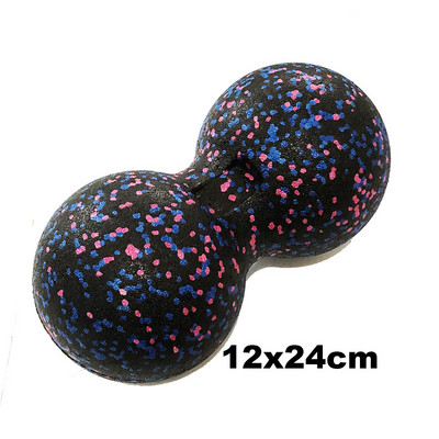 Moterų jogos įranga Jogos putplasčio ritinėlių blokas žemės riešutų kamuoliukų rinkinys, žemės riešutų masažas, ritinėlių kamuoliukų terapija, atsipalaidavimas, kūno rengybos pratimai