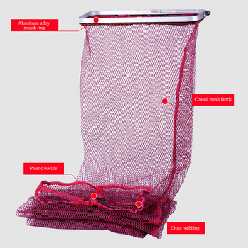 Δίχτυ βυθίσματος προσγείωσης ψαρέματος με πλαστική λαβή Φορητό δίχτυ προσγείωσης ψαρέματος ανθεκτικό στη διάβρωση Πτυσσόμενο αποθήκευσης για προμήθειες ψαράδων