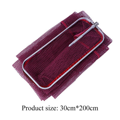 Žvejybos iškrovimo tinklas su plastikine rankena Nešiojamas žvejybos iškrovimo tinklas, atsparus korozijai laikymui, sulankstomas meškeriotojo reikmenims