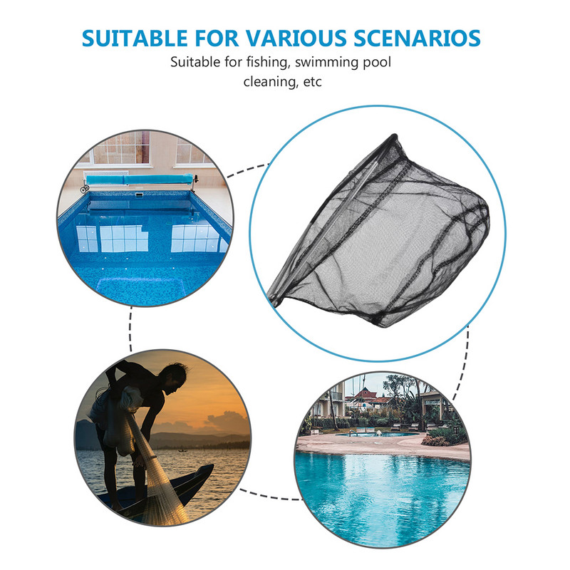 50 cm nešiojamas žuvų iškrovimo tinklas, sulankstomas su aliuminio lydinio meškerėmis, sulankstomas žvejybos tinklo stulpo nutūpimo tinklas, skirtas baidarių muselinės žvejybos įrankiui