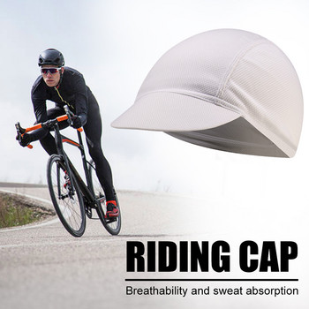 Едноцветна мрежеста дишаща шапка за езда на открито, велосипедна шапка, слънцезащита, лятна еластична шапка за катерене, риболовна шапка