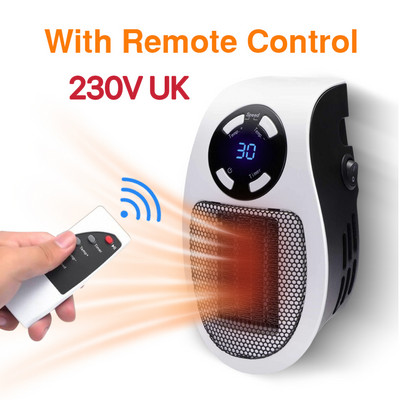 Elektrinis šildytuvas Nešiojamo šildytuvo kištukas sienoje Šildymo krosnelė Mini buitinis radiatorius Nuotolinis šildytuvas mašina Žiema 220V/110V