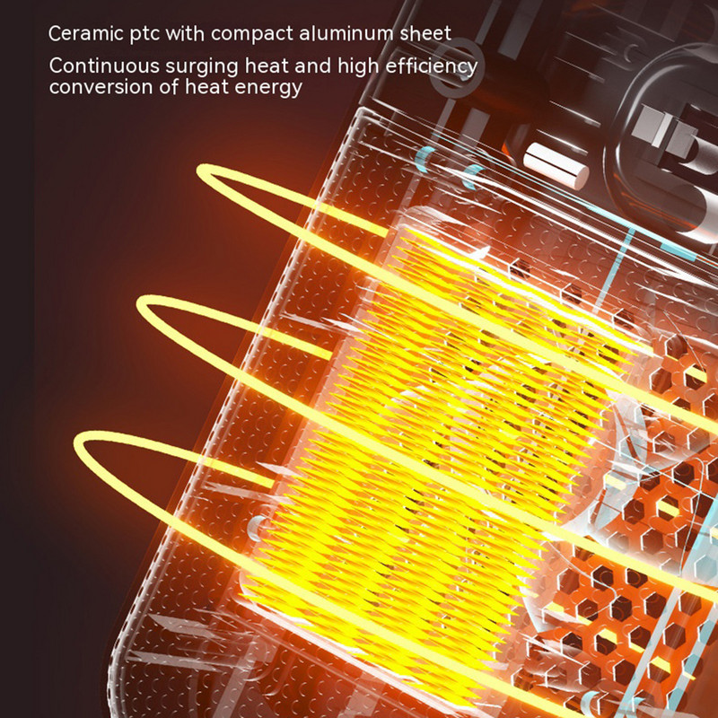 2023 m. nešiojamas elektrinis šildytuvas kambarys 220 V 110 V PTC šildymo krosnelės ventiliatorius Rankų šildytuvas stovyklavimo radiatorius, skirtas namuose žiemos miegamojo kelionėms