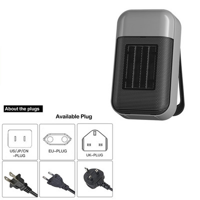 500W Električni ventilator za grijanje prostora PTC Brzo grijanje 110V/220V Uredsko stolno prijenosno električno grijanje Radijator Grijači zraka