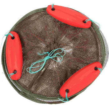 Плаваща риболовна мрежа Сгъваема кошница от телена мрежа Омар Скариди Клетка за стръв за раци
