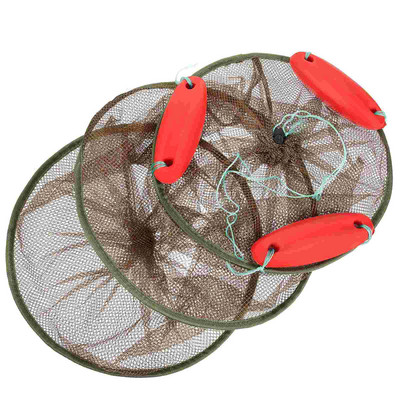 Πλωτό δίχτυ ψαρέματος Πτυσσόμενο καλάθι από συρμάτινο πλέγμα Κλουβί δολώματος γαρίδας αστακός
