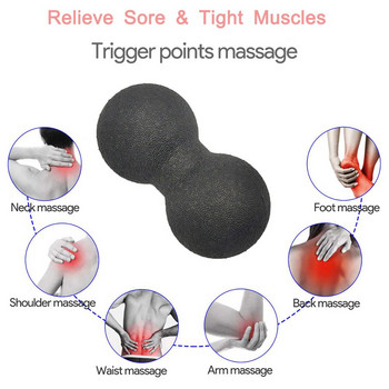 Σετ μπάλες μασάζ φυστικιών Lacrosse Ball EPP Fascia Therapy Muscle Ball for Myofascial Release Muscle Relaxer Acupoint Massage