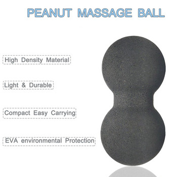 Комплект топки за масаж с фъстъци Топка за лакрос EPP Фасция Терапия Мускулна топка за миофасциално освобождаване Мускулен релаксатор Акупунктурен масаж