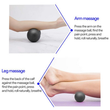 Комплект топки за масаж с фъстъци Топка за лакрос EPP Фасция Терапия Мускулна топка за миофасциално освобождаване Мускулен релаксатор Акупунктурен масаж