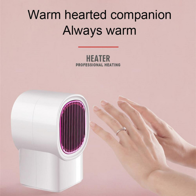 Elektrinis šildytuvas Mini nešiojamas stalinis ventiliatoriaus šildytuvas PTC keraminis šildymas šilto oro pūstuvas Namų biuro šildytuvas namų reikmenys