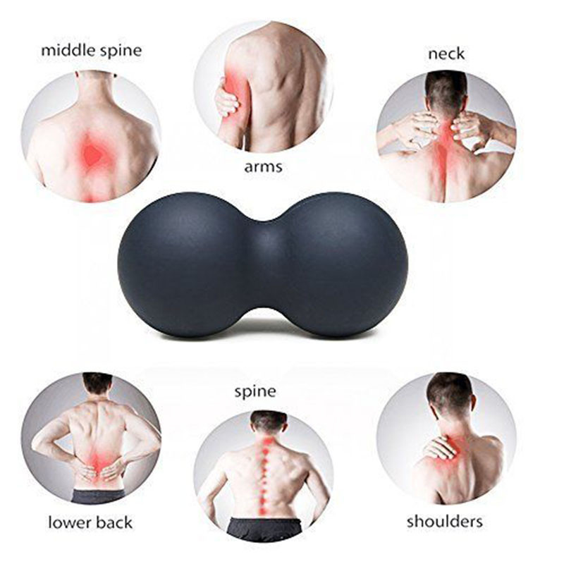 Διπλές μπάλες μασάζ λακρός Γιόγκα Μπάλα με φιστίκια Body Building Fitness Gym Home Massager Roller Pilates Άσκηση Απελευθέρωση μυών