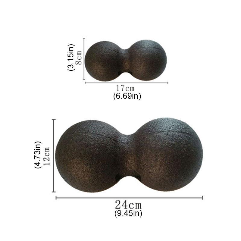 Διπλές μπάλες μασάζ λακρός Γιόγκα Μπάλα με φιστίκια Body Building Fitness Gym Home Massager Roller Pilates Άσκηση Απελευθέρωση μυών