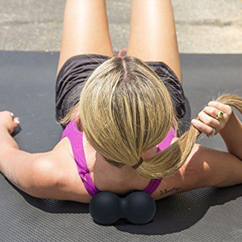 Διπλές μπάλες μασάζ λακρός Γιόγκα Μπάλα με φιστίκια Body Building Fitness Gym Home Massager Roller Pilates Άσκηση Απελευθέρωση μυών