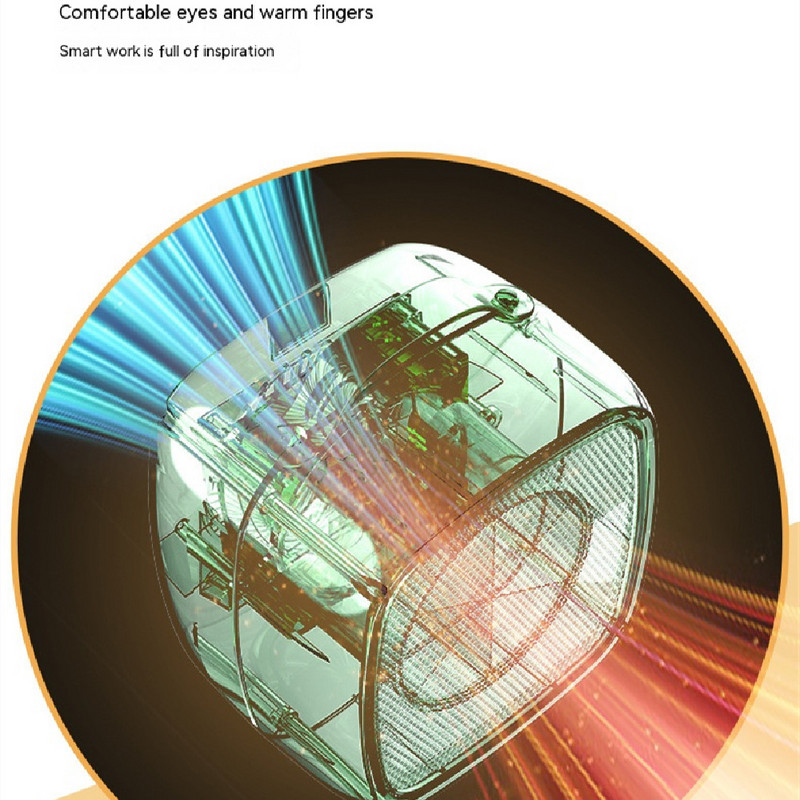 500 W-os mini elektromos fűtőberendezés otthoni asztali számítógéphez, háztartási energiatakarékos gyorsfűtés melegítők hálószoba irodai meleg levegős fűtőgép