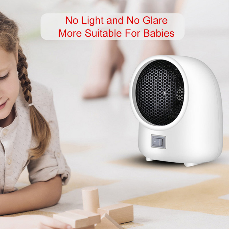400 W mini elektrinis šildytuvas 2 greičių 3S greitas šildymas namų elektrinis šildytuvas 220 V/110 V karšto ventiliatoriaus šildytuvas Apsauga nuo perkaitimo Oro šiluma