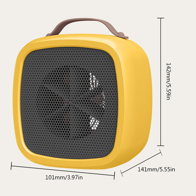 500 W greito šildymo mažos erdvės šildytuvas, lengvas vidaus biuro buitinė technika, nešiojamas stalinis elektrinis šildytuvas