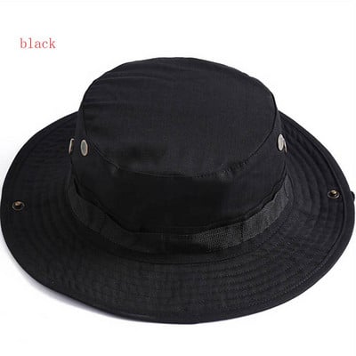 Boonie Hat Camuflaj Tactic Cap Militară US Army Camo Cap Sport în aer liber Șapcă găleată de soare Vară Bărbați pentru vânătoare Drumeții Pescuit