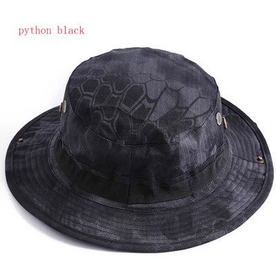 Boonie Hat Camuflaj Tactic Cap Militară US Army Camo Cap Sport în aer liber Șapcă găleată de soare Vară Bărbați pentru vânătoare Drumeții Pescuit